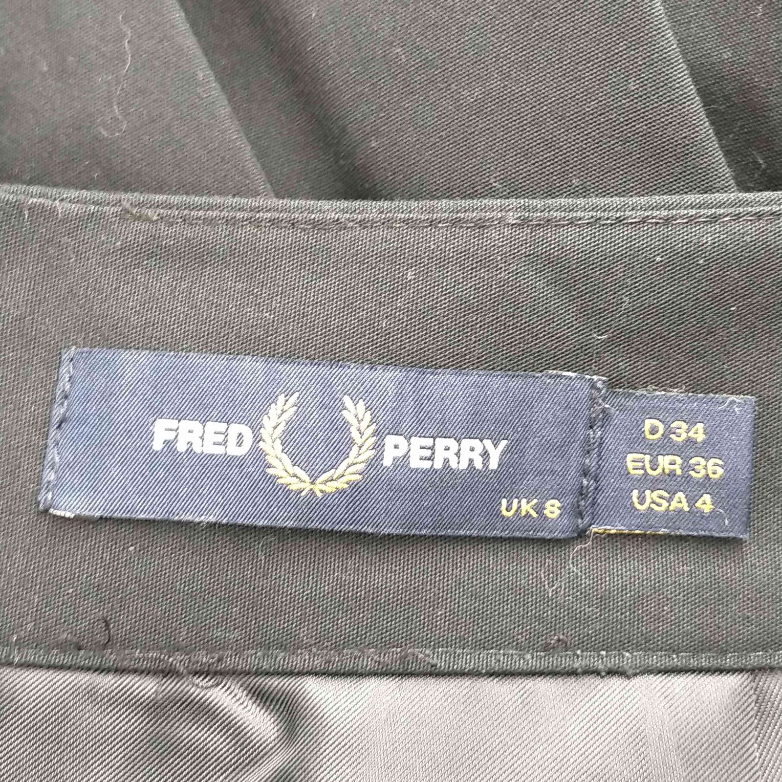 フレッドペリー FRED PERRY ロゴ刺繍 プリーツスカート レディース UK