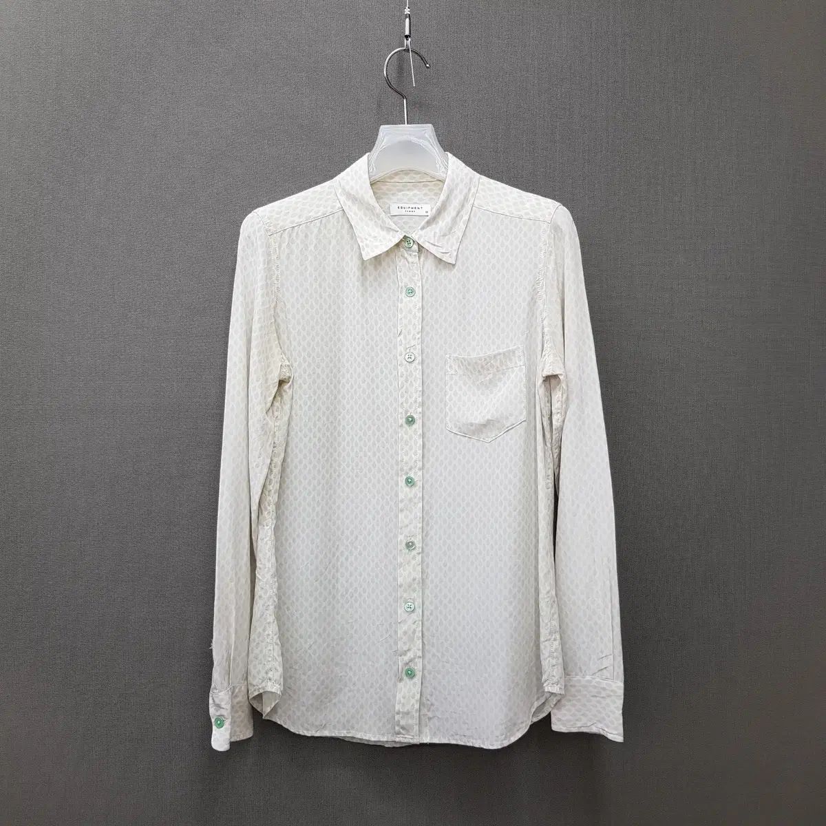 EQUIPMENT 水 ドロップ シルク ブラウス XS サイズ