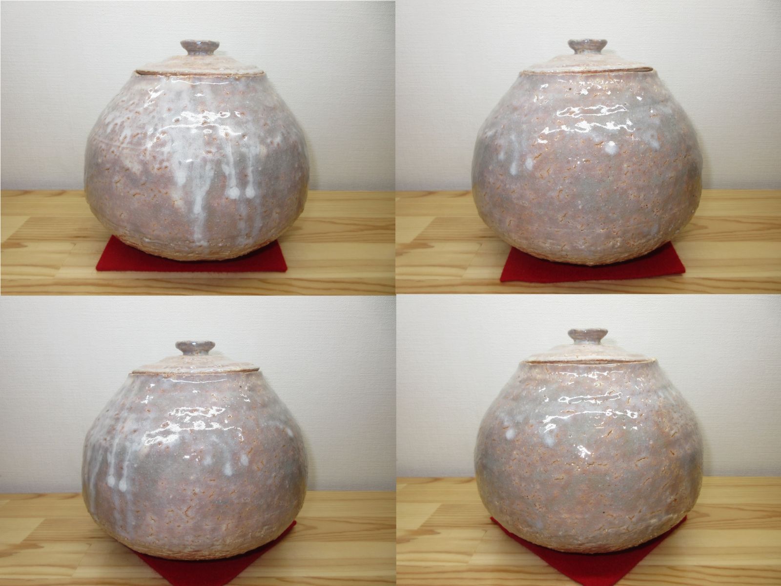 逢絢亭 茶道具 水指 萩焼 芋頭水指 表千家書付在判 １１世 坂高麗左衛門 共箱入り