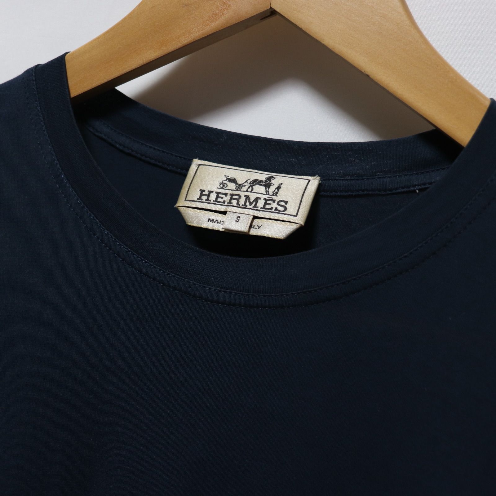 人気商品  HERMES  Hロゴ 刺繍/長袖 カットソー Tシャツ  エルメス 