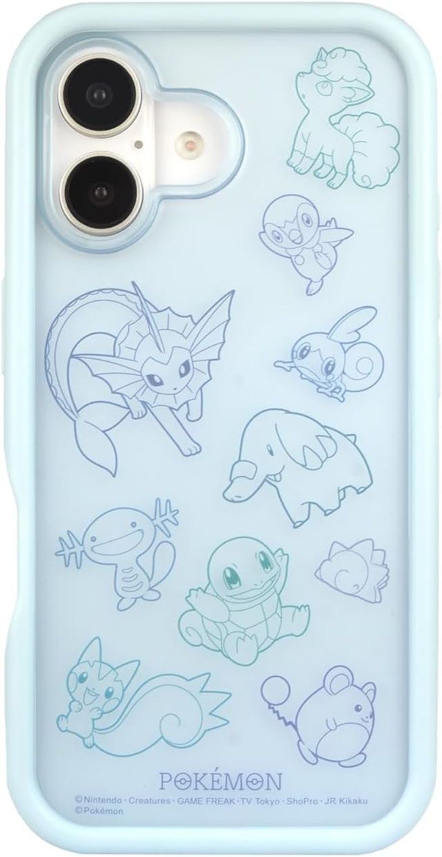 iPhone16 ケース カバー ポケモン ポケットモンスター プランプフレームケース POKE-938 【メール便発送商品】 pz-gr010