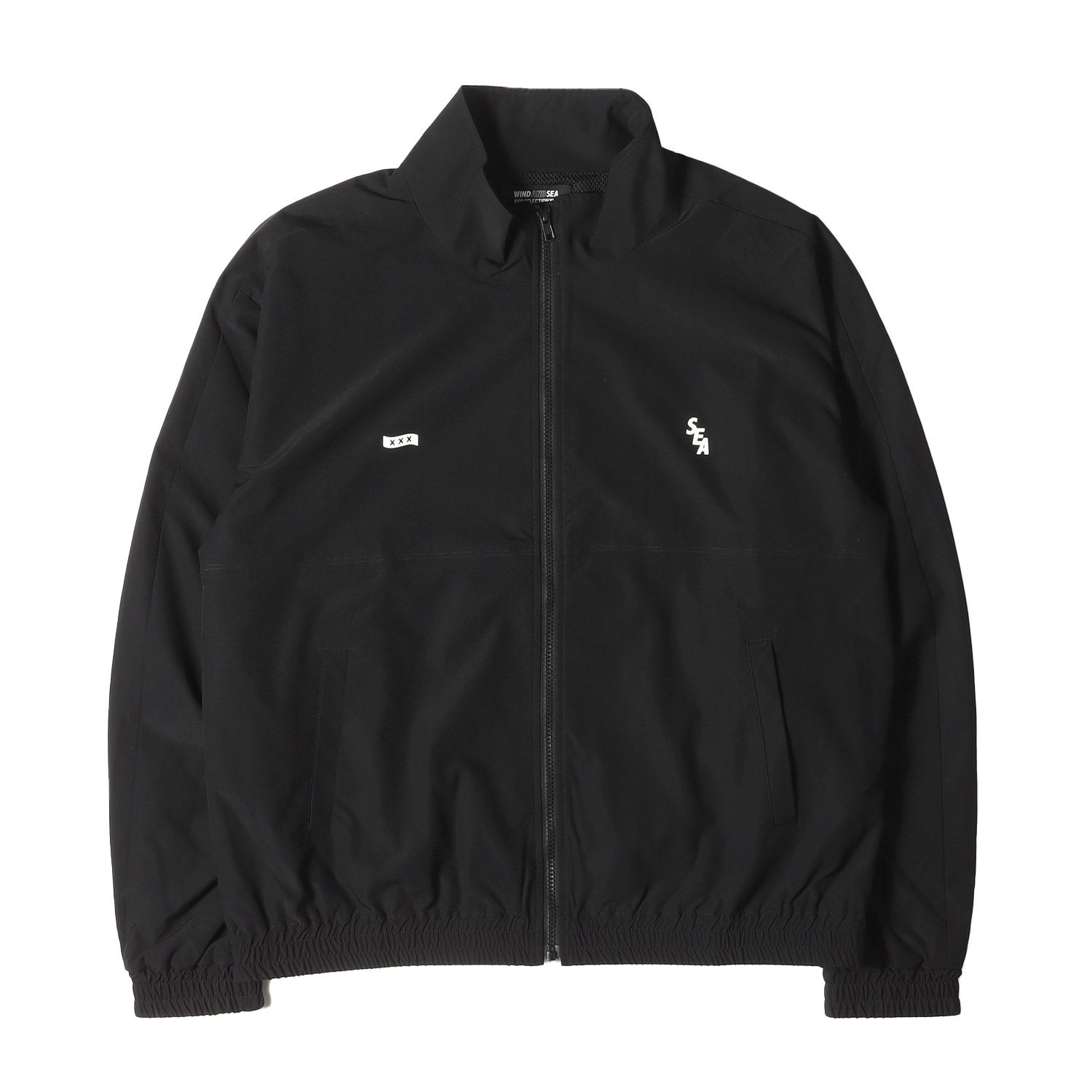 美品 WIND AND SEA ウィンダンシー ジャケット サイズ:L 22AW GOD SELECTION XXX ストレッチ トラック ジャケット  Track Jacket ブラック 黒 アウター ブルゾン 上着 コラボ【メンズ】 - メルカリ