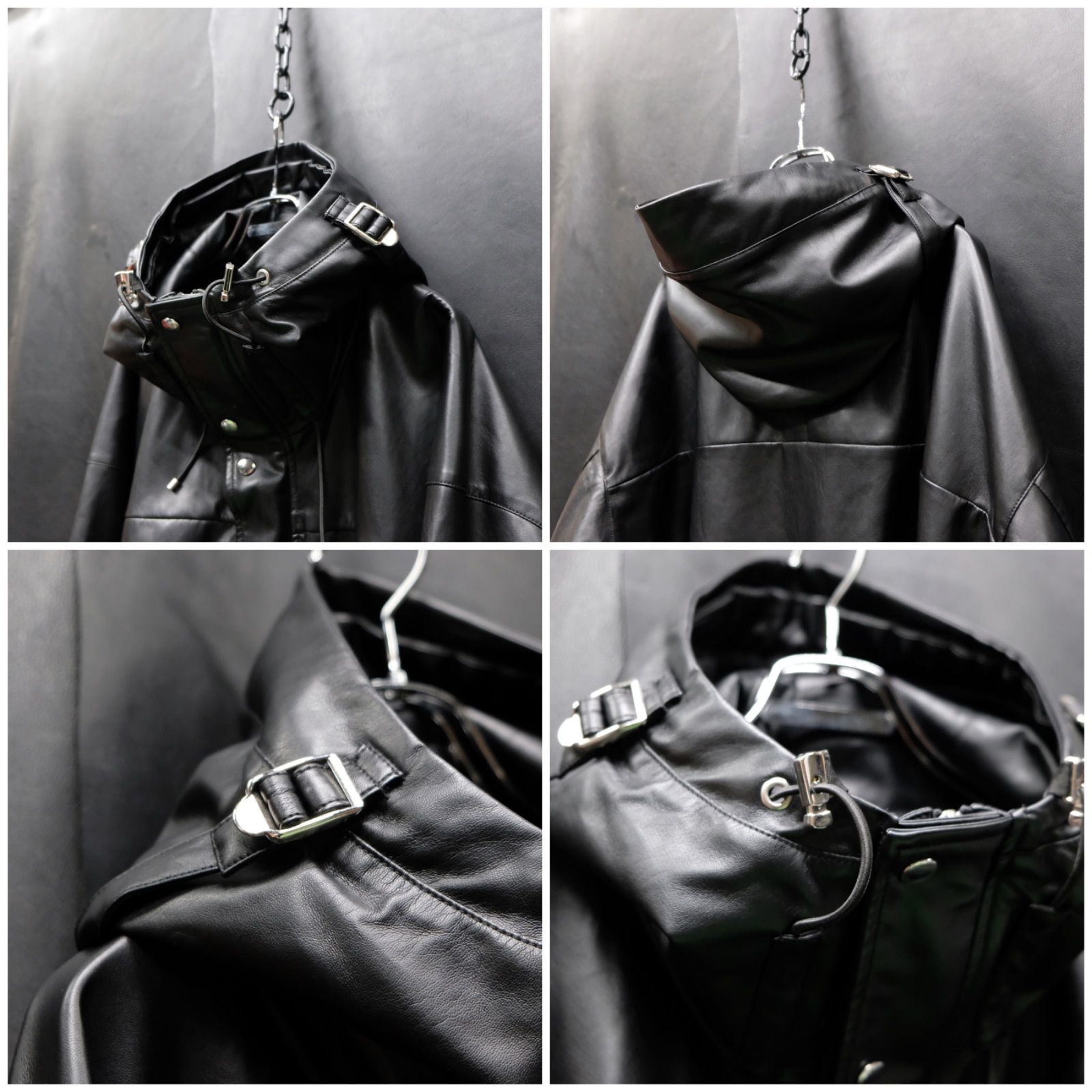 ADRER シンセティックレザーマウンテンパーカー ADRER（アドラー）の「synthetic leather mountain parker