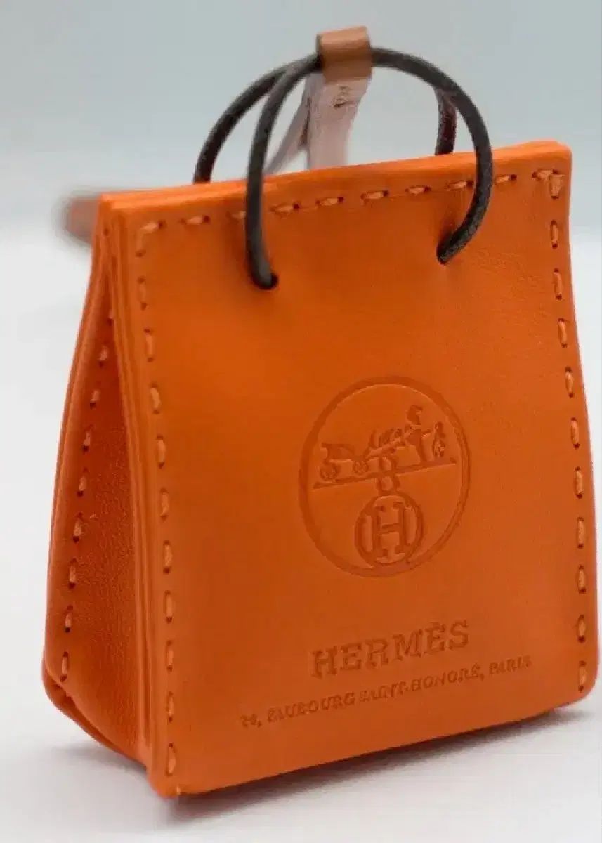 Hermes エルメス オレンジ バッグチャーム