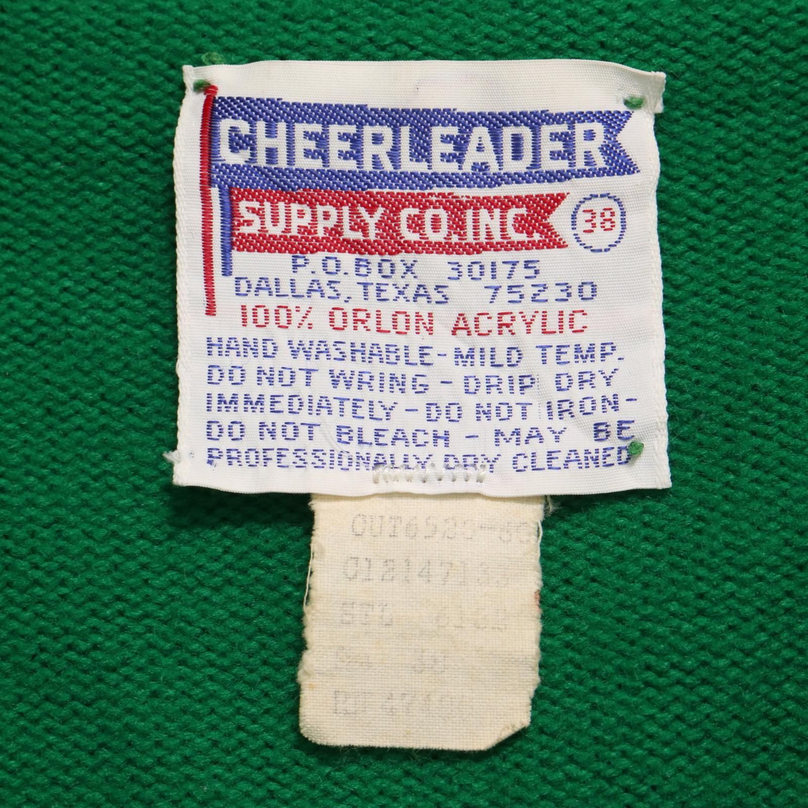 70年代 CHEERLEADER アクリル ニット カーディガン ヴィンテージ 