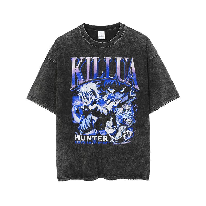 HUNTER×HUNTER KILLUA ハンター×ハンター キルア ヴィンテージ加工 半袖 Tシャツ 2XL - メルカリ