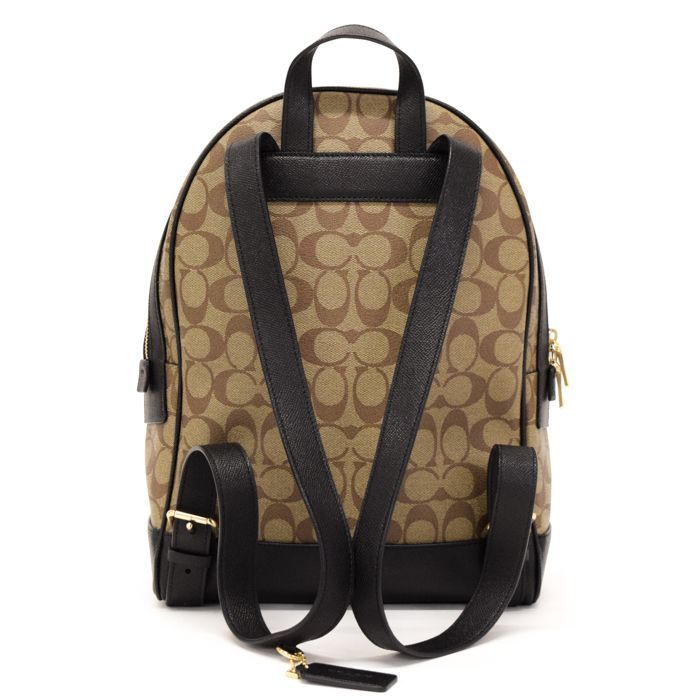 【Aランク】 コーチ COACH ケンリー バックパック シグネチャー キャンバス PVC / クロスグレイン レザー C5679 デイパック バックパック リュック レディース メンズ ベージュ / ブラック 正規品 美品 中古 mbl09011 コーチ COACH ケンリー バックパック シグネチャー キャンバス PVC