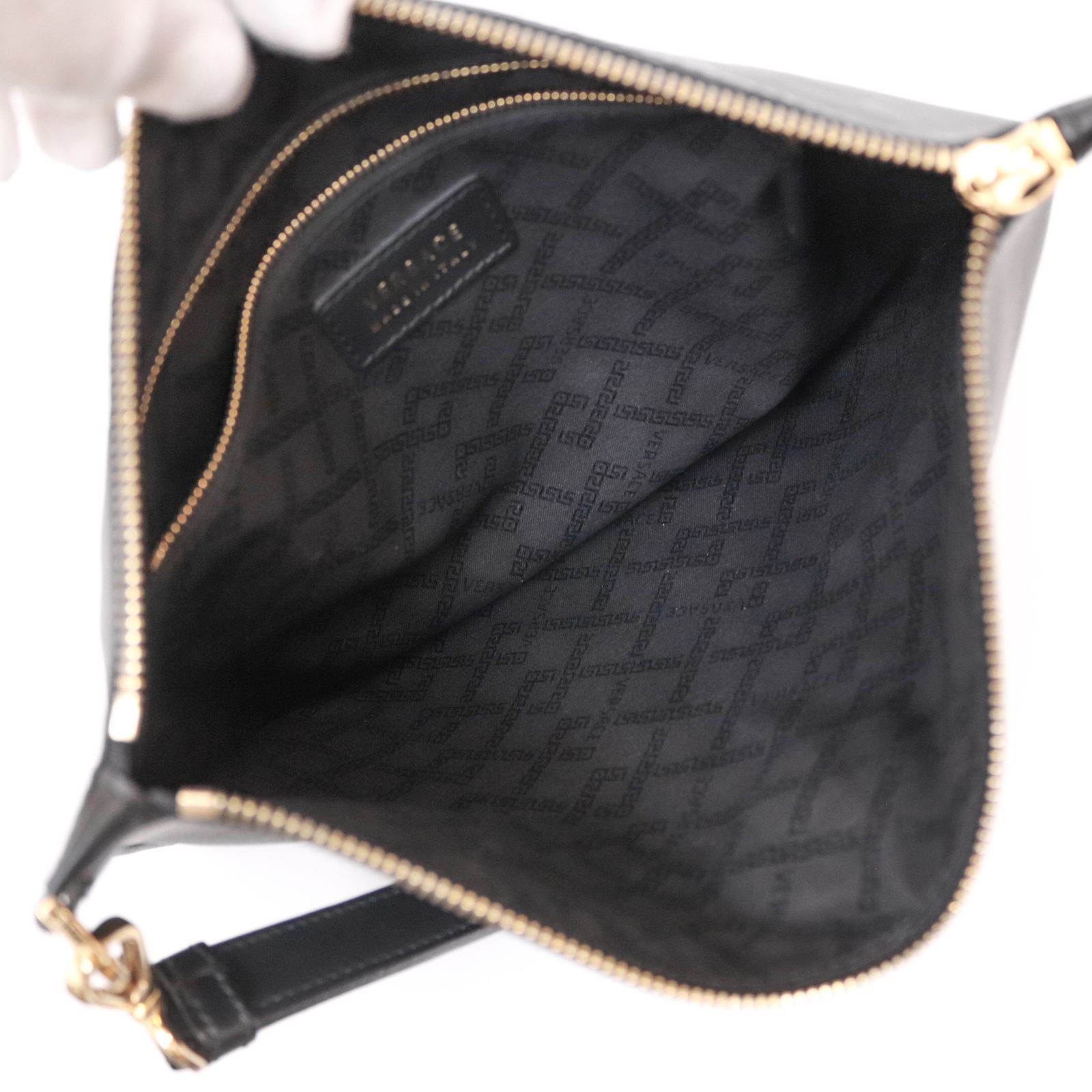 VERSACE ヴェルサーチ メデューサ クラッチバッグ ブラック