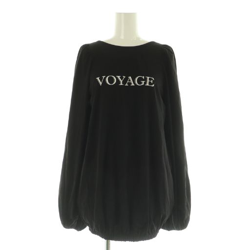 ヴァクトーヴォャージュ　長袖カットソー ヴァクトーヴォヤージュ vaqutaux voyage ロゴプリントカットソー 長袖