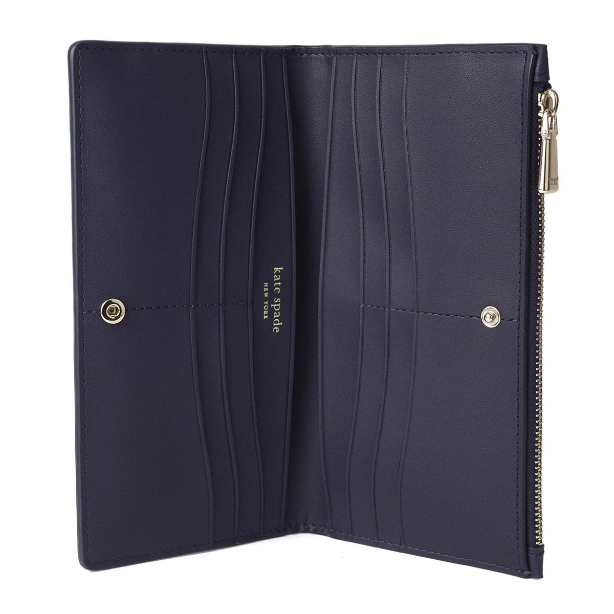 新品 ケイトスペード kate spade 長財布 ジップスリムウォレット ブルーマルチ 新品 ケイトスペード kate spade 長財布 ジップスリムウォレット