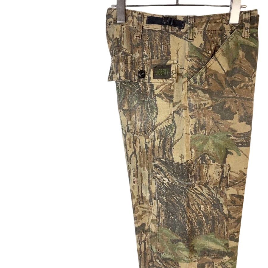 liberty リアルツリーカモ　カーゴパンツ　フェード　M-R Y2K USA製リバティLibertyリアルツリーカモフェードカーゴパンツ