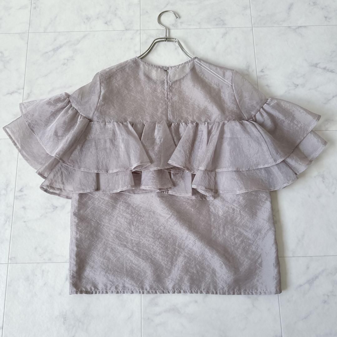 OIKAWA シアーフリルブラウス