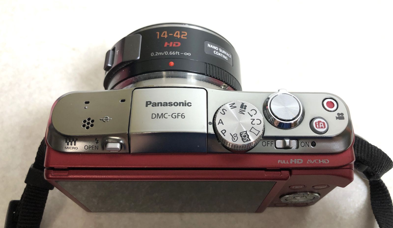 DH1339】 訳有 パナソニック ルミックス LUMIX DMC-GF6 ミラー