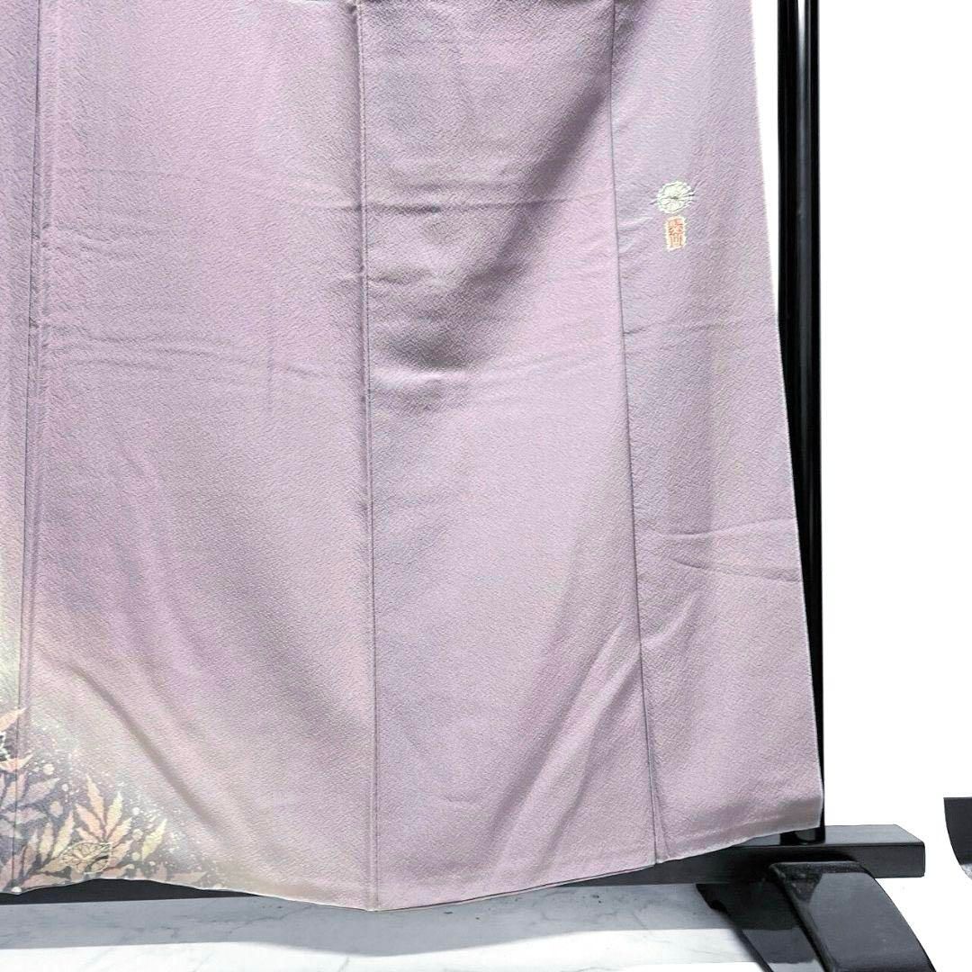 訪問着 桐屋翠山工房 辻ヶ花 藤の花 着物 062a p - メルカリ