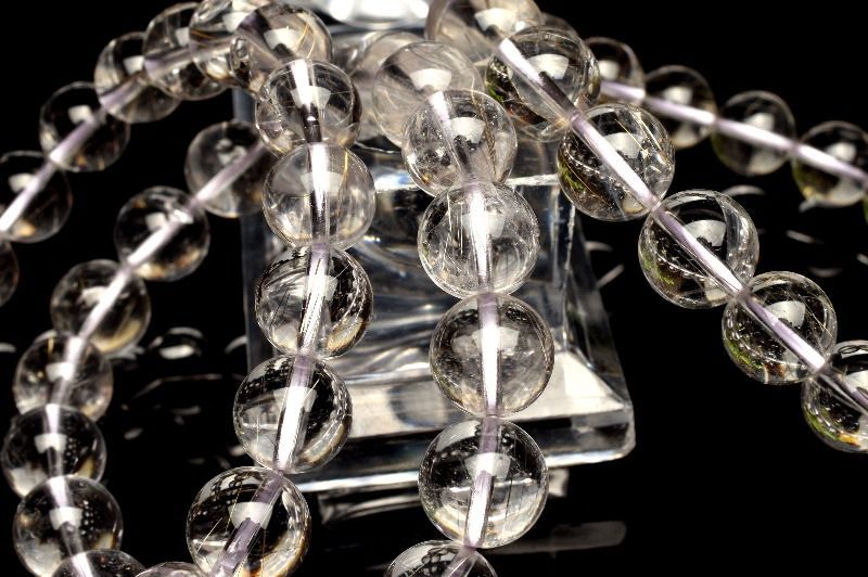 極上 シルバールチルブレスレット 8 ルチルクォーツ ミックスルチル