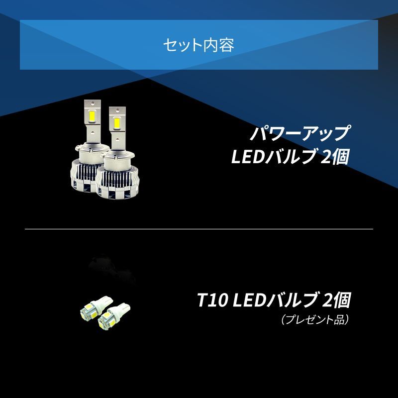 ☆HIDより明るい LEDヘッドライト D2S D2R LED化 パワーアップ 最強