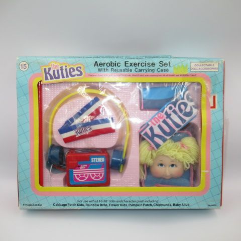 80'sCabbage Patch kidsキャベツ人形Bootlegブートレグヘッドフォン＆バッグセット人形ぬいぐるみフィギュアThe Kuties