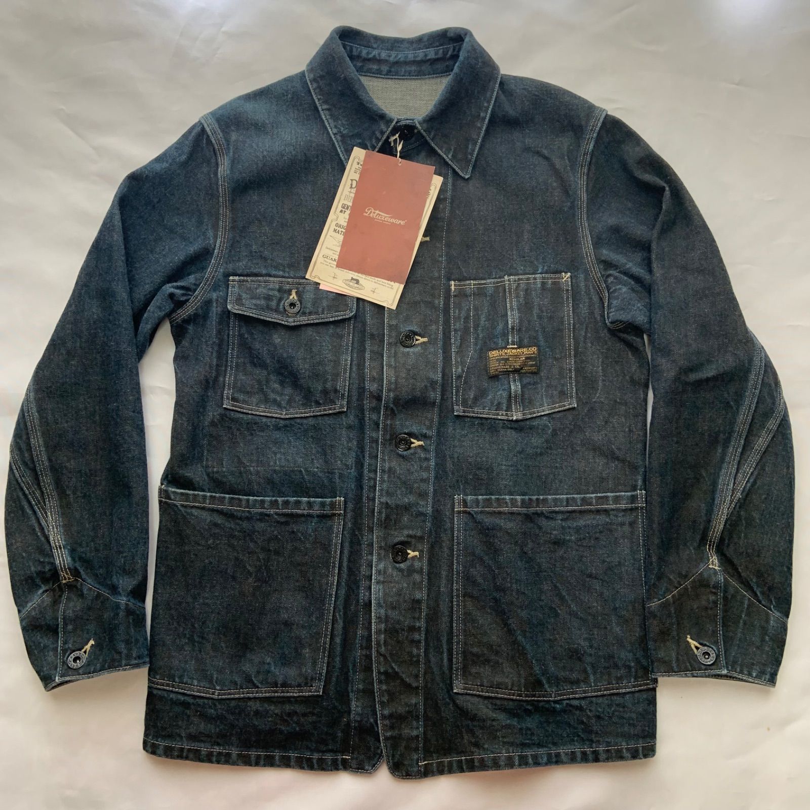 ☆【古着】DELUXEWARE 104XX 柿渋タンニン WW2 カバーオール INDIGO