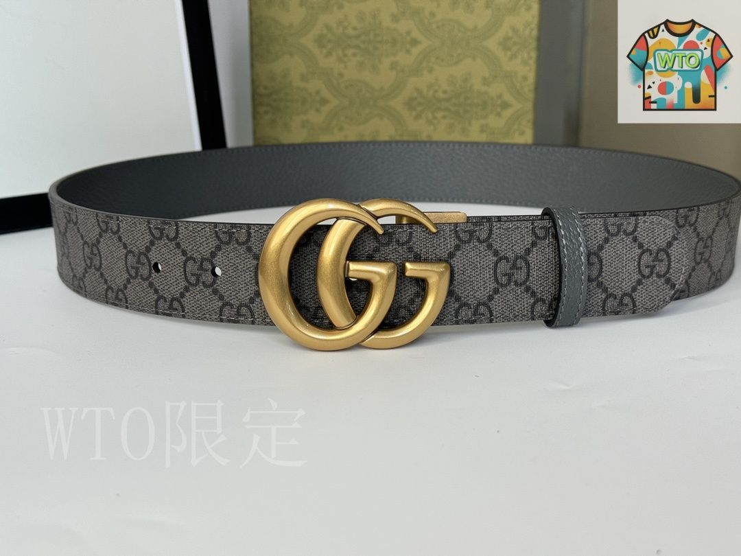 今日WTO】Gucci グッチ ダブル G レトロ回転バックル ベルト