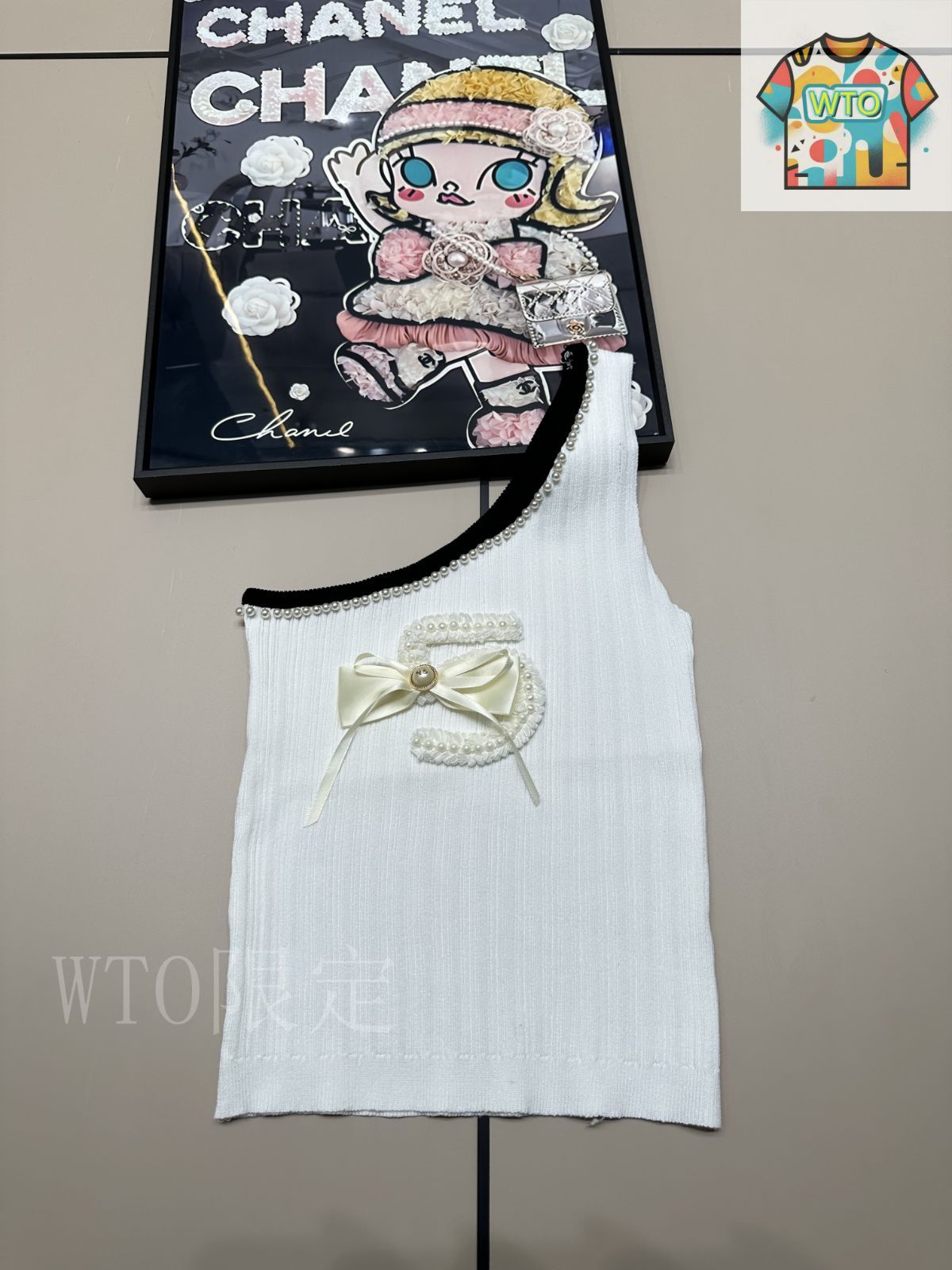 【上品な色味が映える★シャツにも◎】CHANEL 25A ニットベスト 今日特価】Chanel 25 夏季 透かし立体ダブル C ニットベスト