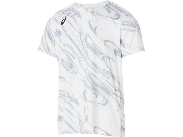 asics アシックス GRAPHIC DRY TSHIRT ホワイト M 2121A335 100 | スポーツ 運動 衣類 衣料品 服 ウエア ウェア 男性 紳士服 メンズ 野球 ベースボール トップス Tシャツ 半袖 ハーフスリーブ 丸首 ドライ 