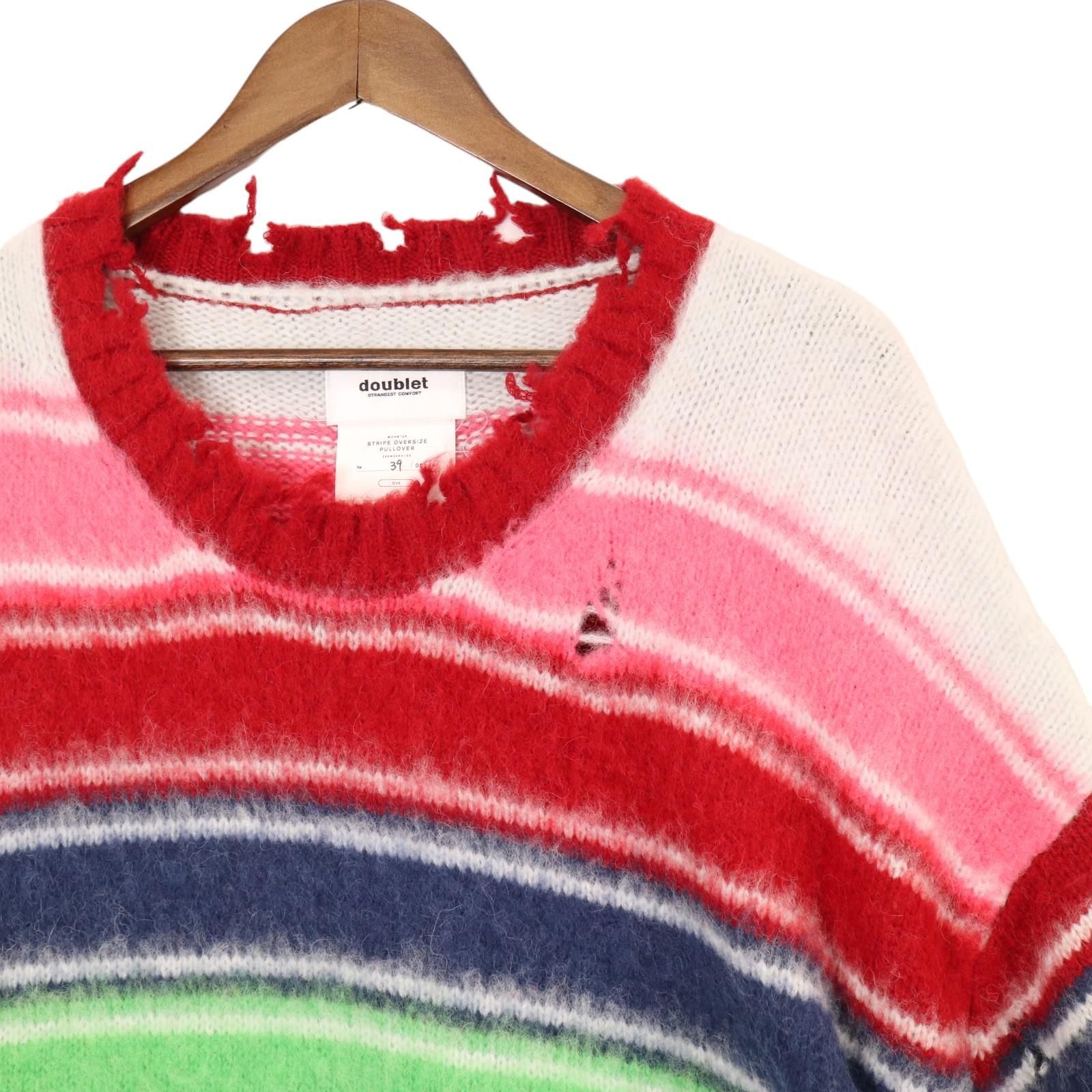 doublet STRIPEOVERSIZEPULLOVER 23aw