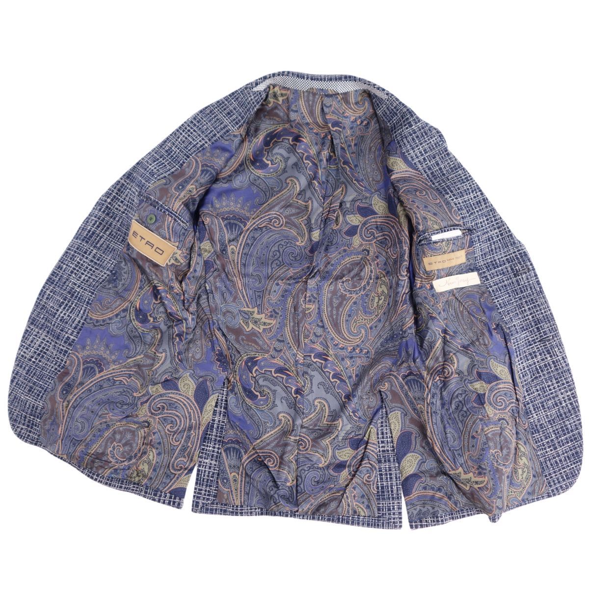 エトロジャケット44 美品 エトロ ETRO ジャケット テーラードジャケット シングル 裏