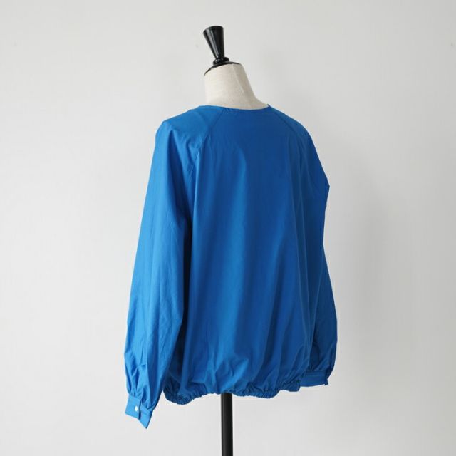 DIARIES (ダイアリーズ) | RAGLAN PULLOVER (blue) | トップス プルオーバー ブルー ラグラン プルオーバー 長袖 タイプライター素材 コットン DIARIES (ダイアリーズ) | RAGLAN PULLOVER (blue) | トップス