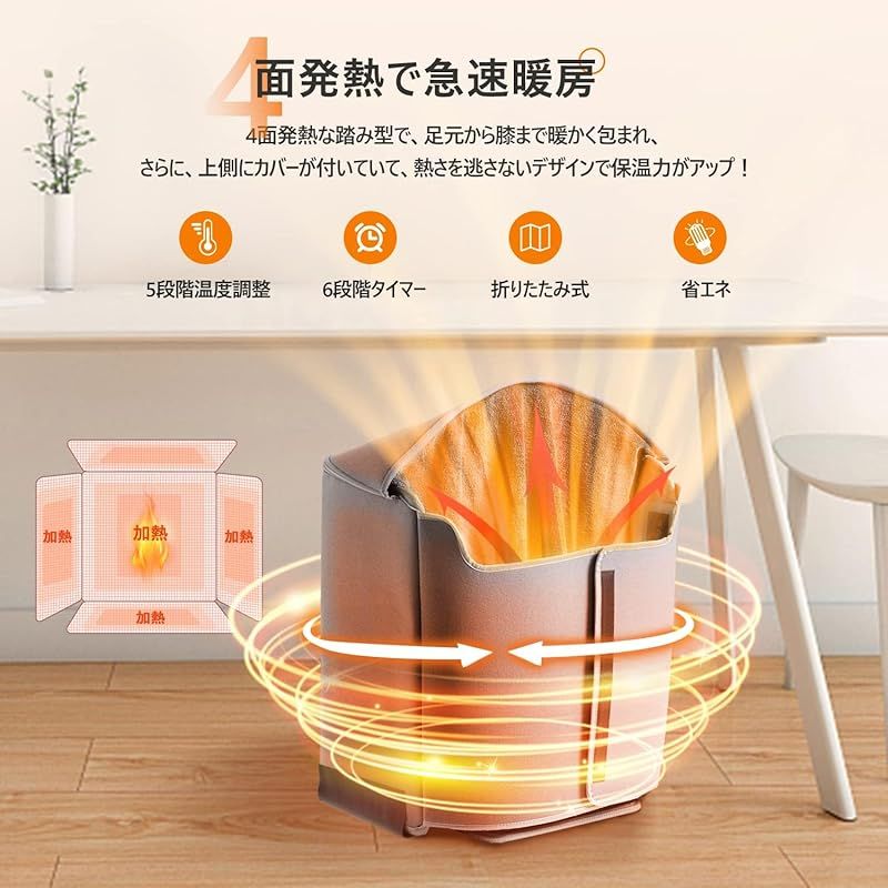 2024改良 高温版】電気パネルヒーター CHICHL 遠赤外線 デスクヒーター