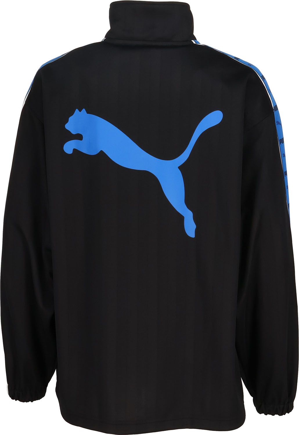 新作モデル登場！ プーマ PUMA シャドウ ストライプ SHADOW STRIPE ニットジャケット メンズ アウター ジャージ トレーニングウェア ロゴ セットアップ ポケット 部屋着 527754 01 PUMABLACK-FORALLT