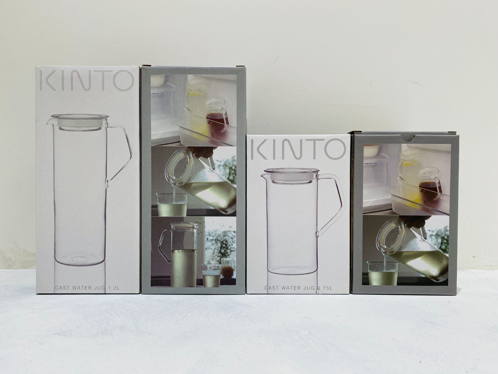 KINTO CAST ウォータージャグ 750ml×2個＆1200ml ×2個 計4点セット