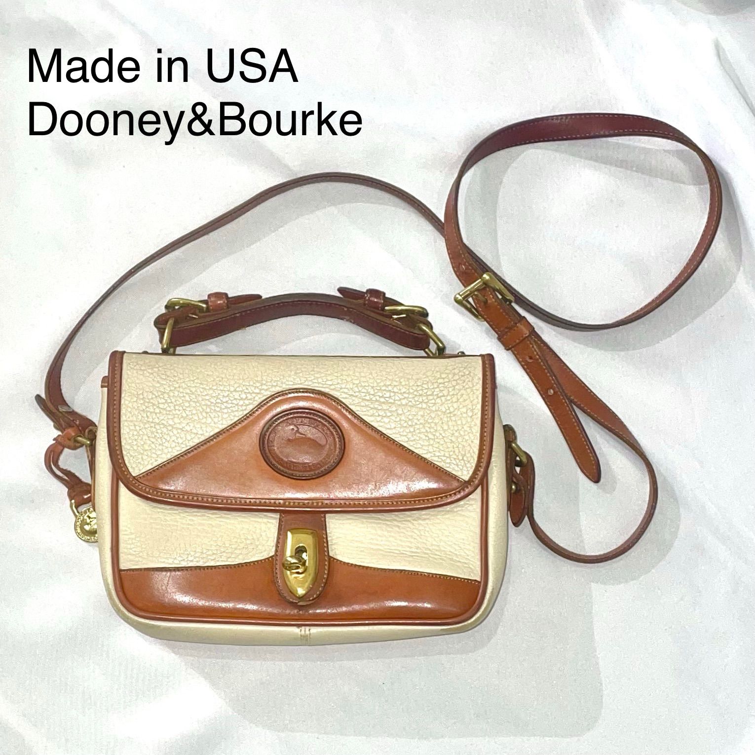 USA製 vintage dooney&bourke レザーショルダーバッグ ドゥーニー