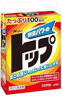 ライオン 無リン トップ 3200G 衣類用粉末洗濯洗剤×3個セット