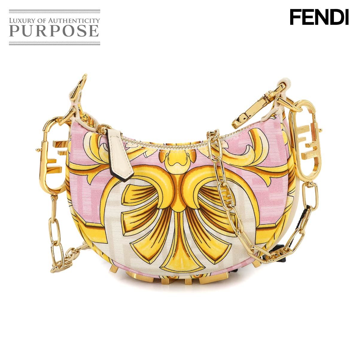 FENDI ナノフェンディグラフィ ナノ フェンディグラフィ レザー ホワイト | Fendi