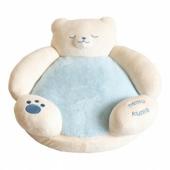 ペット用品 ペット用クッションベッド ねむくまベッド しろくま BED-KUMA02