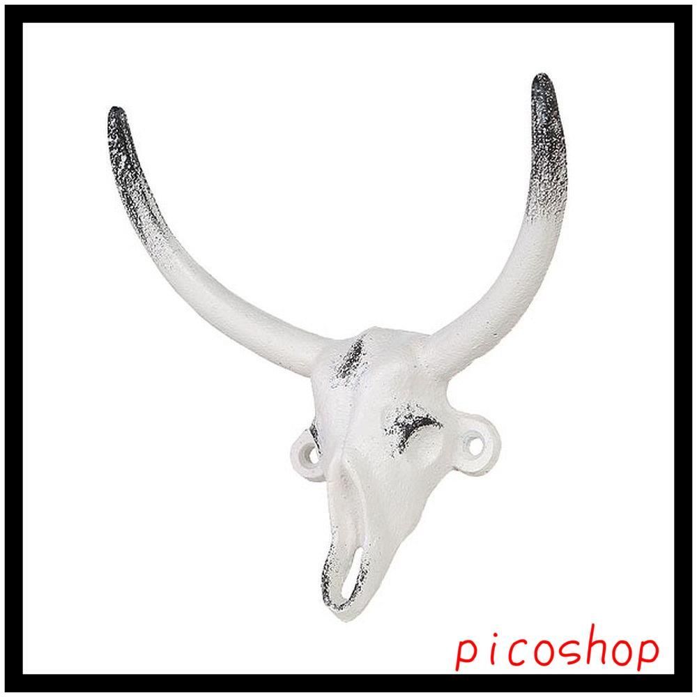 高さ145×長さ140×奥行65mm クラシックアイボリー BULL フック SKULL スカル HOOK ブル C.IVORY アイアンパーツ S555-379CIV ダルトン(Dulton)