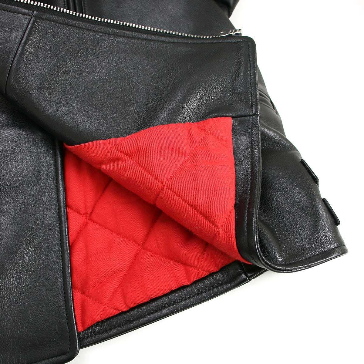 beautiful people - beautiful people ビューティフルピープル 24SS about Chrome Free Leather オーバーサイズライダースジャケット 1425402003 ブラック 38 beautiful people ビューティフルピープル 24SS about Chrome Free
