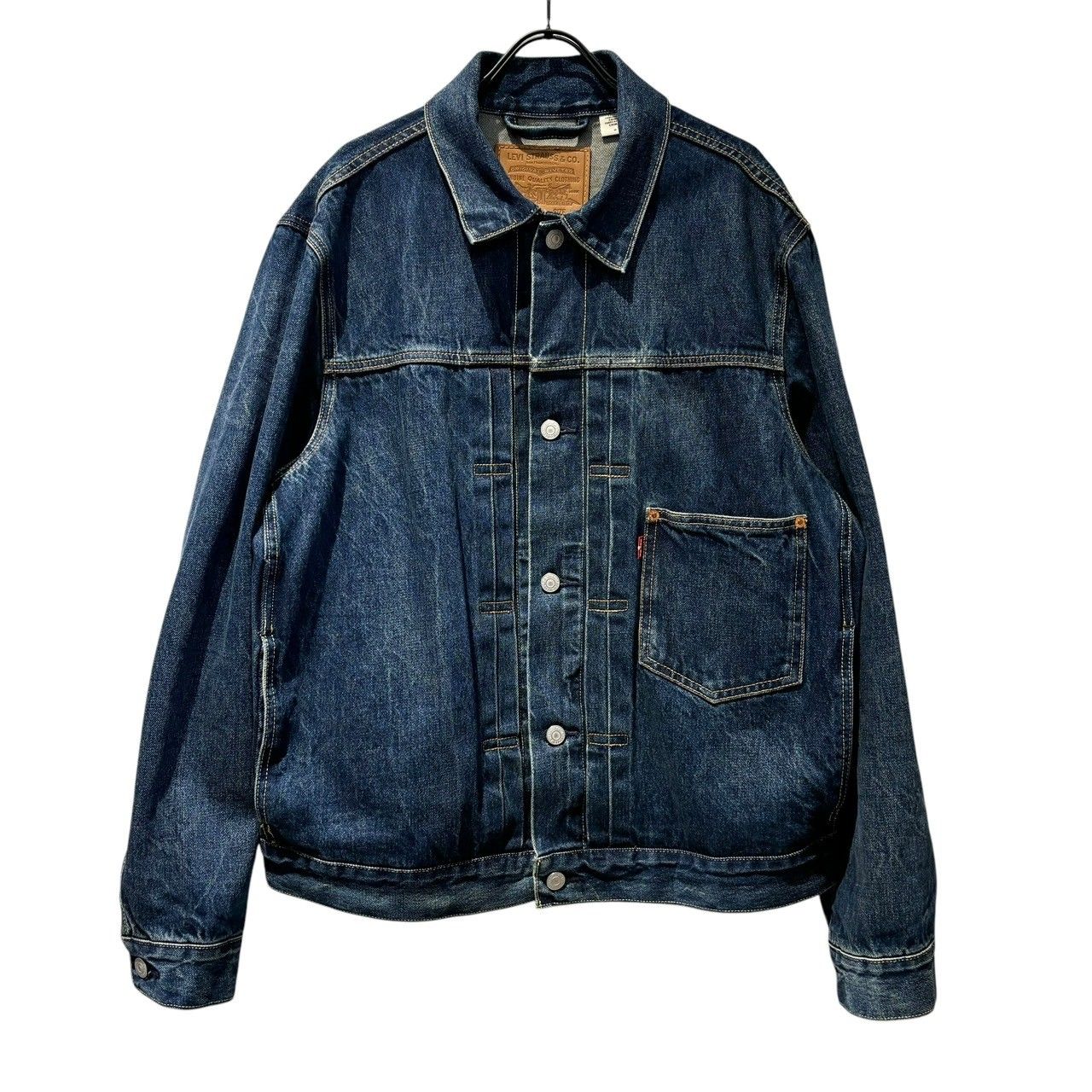 24SS EDIFICE 別注 Type 1トラッカーデニムジャケット Levi's LEVI'S リーバイス ブルー 24SS EDIFICE別注 Type 1 トラッカー