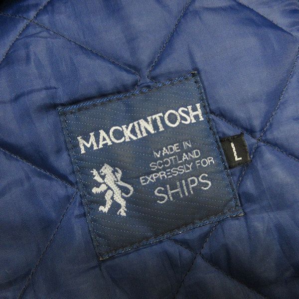 D■英国製■マッキントッシュ/MACKINTOSH×SHIPS キルティングジャケット/JKT【L】黒/MENS/30【中古】