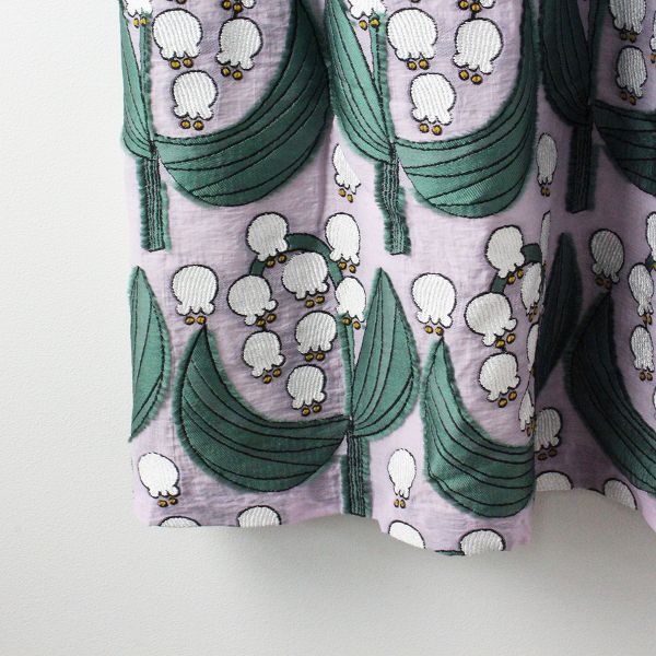 美品★すずらんジャガード エプロンワンピース 美品☆すずらんジャガード エプロンワンピース 美品 peu pres プープレ