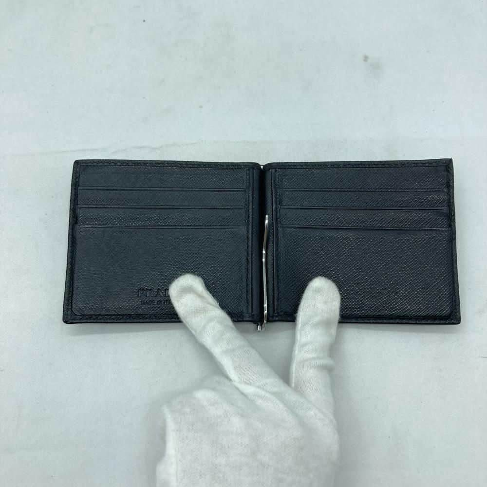 中古】PRADA マネークリップ プラダ ブラック プラダ[19] - メルカリ