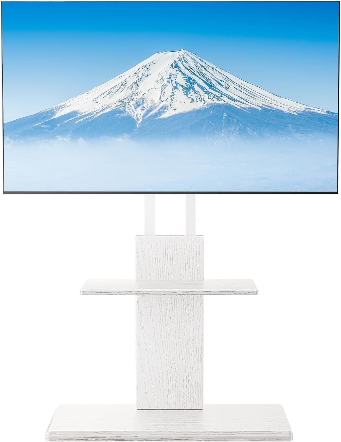 【開封済・未使用品】Perlegear テレビスタンド 壁掛け 32-70インチ対応 木目調ホワイト PGFS10W K0419 0425ML005 0120240419100509