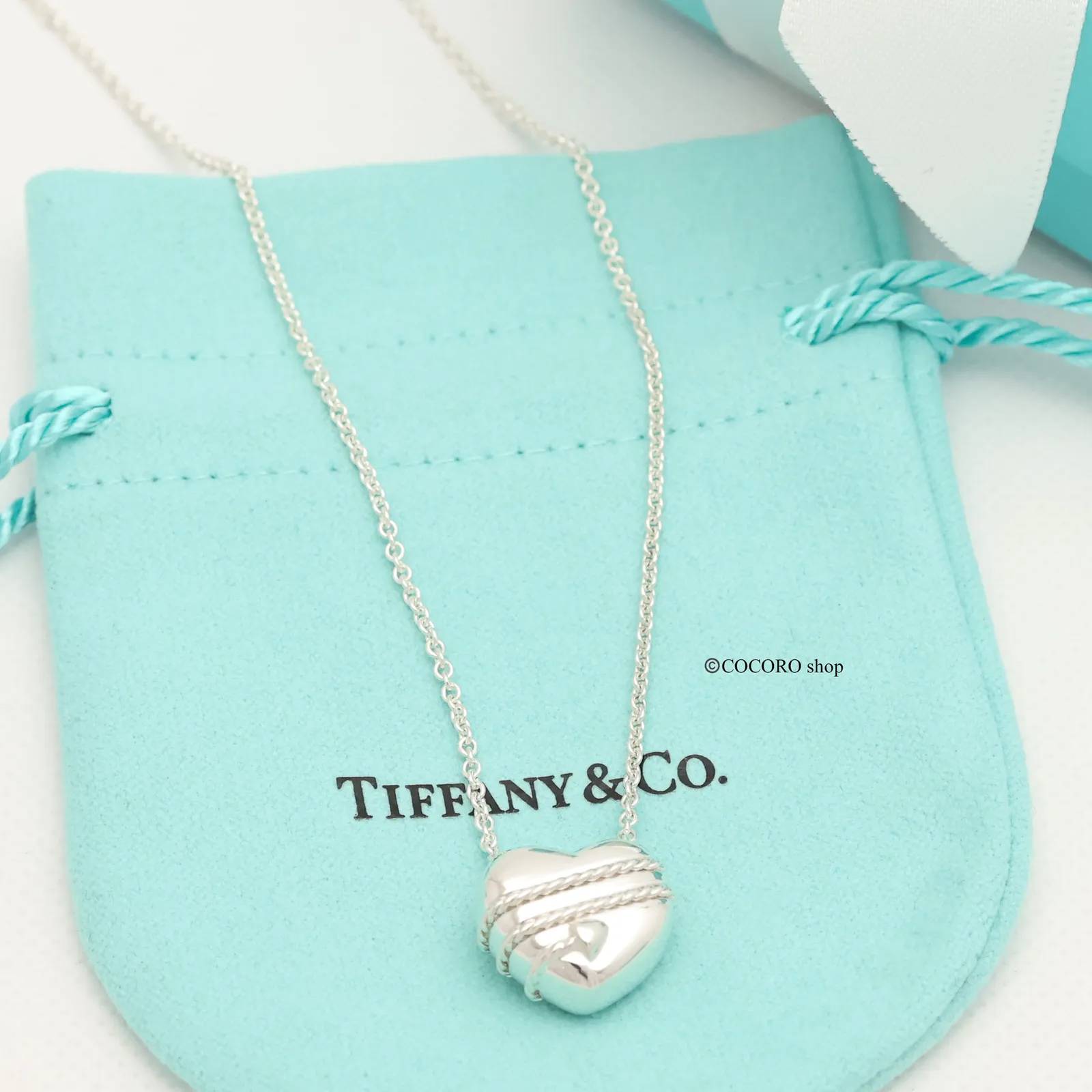 美品】ティファニー TIFFANY&Co. ハート アローネックレス AG925