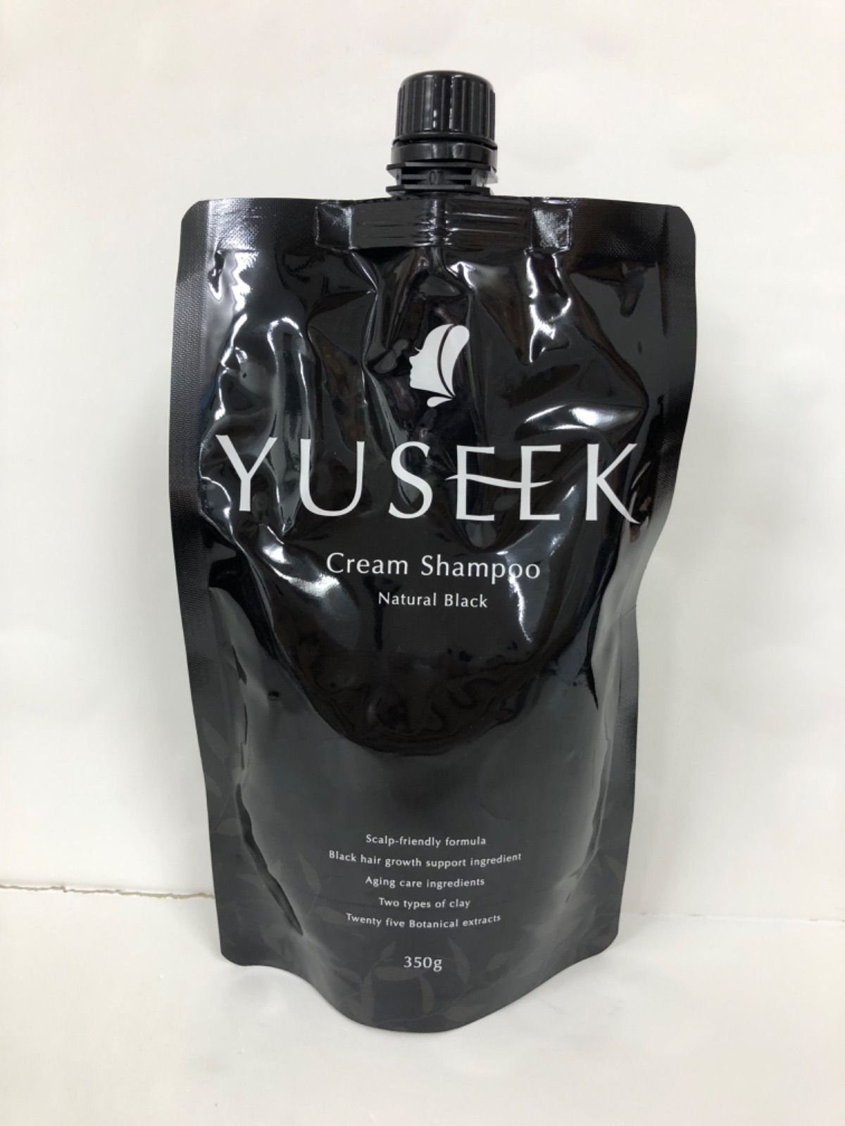 YUSEEK クリームシャンプー ナチュラルブラック あたたかく 350g 2個セット