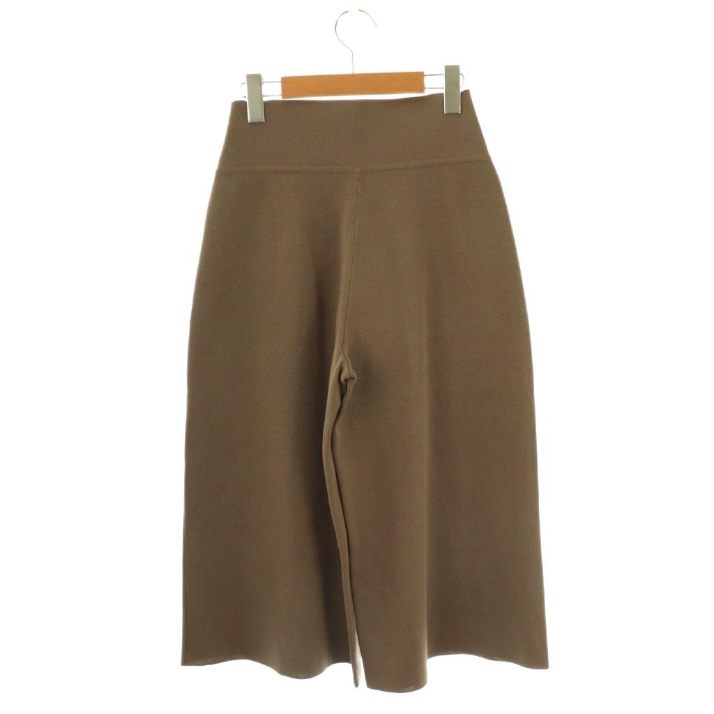 成功した フォクシーニューヨーク FOXEY NEW YORK Knit Pants Valeriane ニットパンツ クロップド 38 モカ 43599 DF OS
