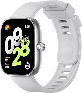 シャオミ Xiaomi スマートウォッチ Redmi Watch 4 1.97インチ超大型ディスプレイ 20日間のバッテリー持続時間 Bluetooth 通話対応 150種類スポーツモード 回転式クラウン Alexa対応 GPS内蔵 シルバーグレー