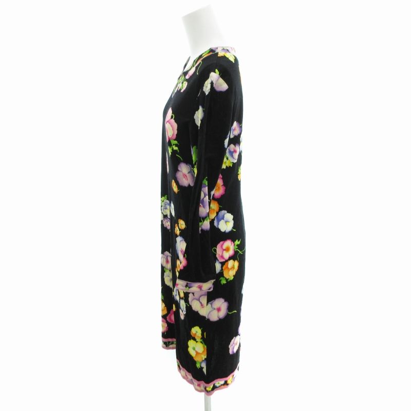 レオナール LEONARD FASHION ワンピース 花柄 ミモレ丈 長袖 M レオナール LEONARD FASHION ワンピース 花柄 ミモレ丈 長袖 M