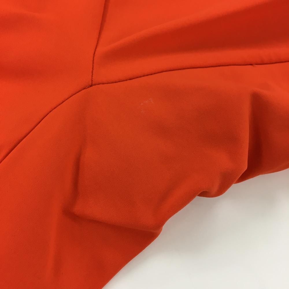 美品】デサントゴルフ 半袖ポロシャツ レッドオレンジ系