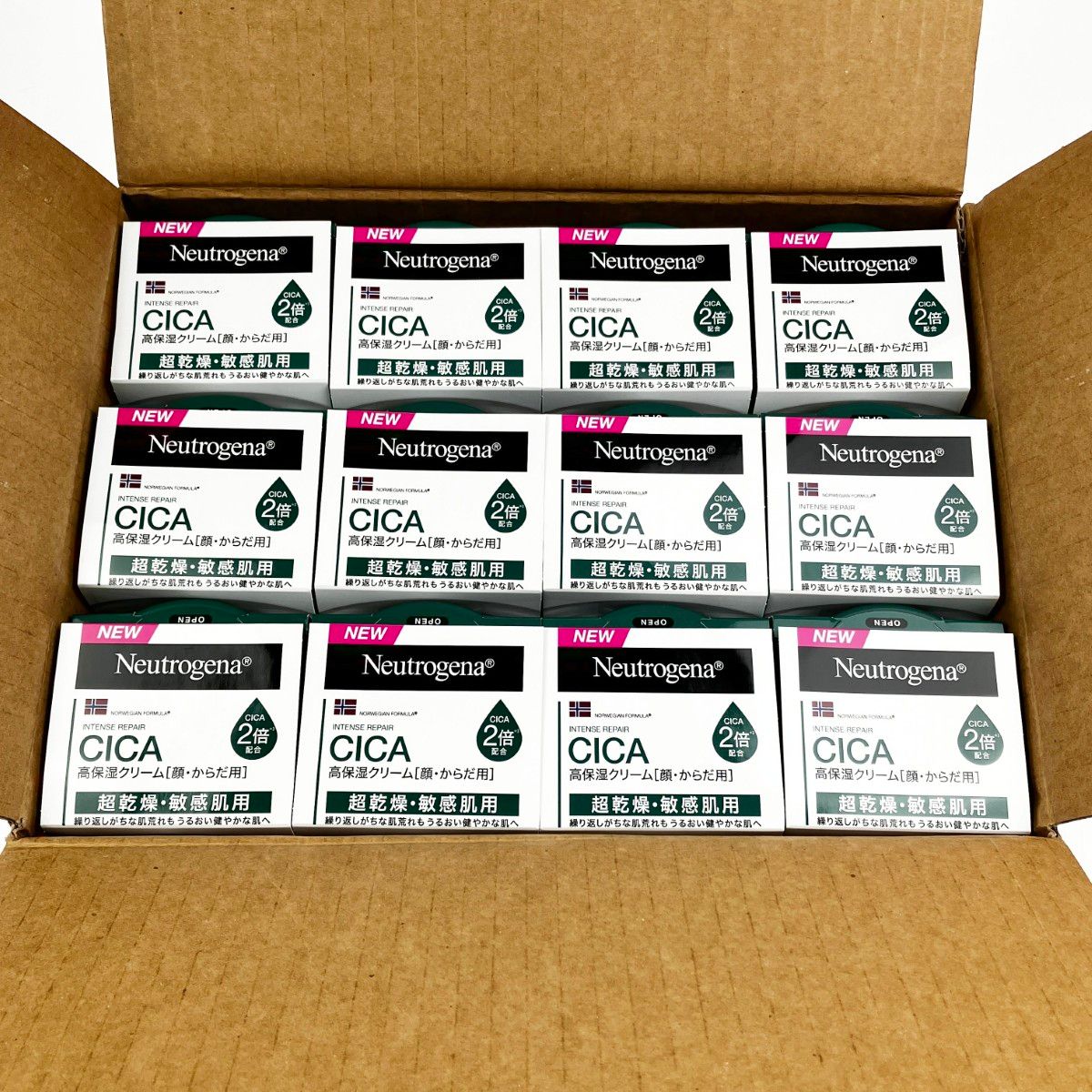 ▽▽ Neutrogena ニュートロジーナ CICA 高保湿クリーム 200g 1ケース 12個入り 開封♥品