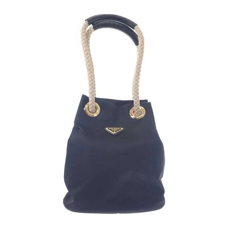 PRADA PRADA マリナースモールバケットバッグ 1BE082 ショルダーバッグ ナイロン ブラック レディース